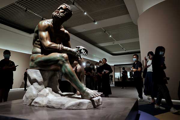 为期3个月的“意大利之源——古罗马文明展”在国博开幕