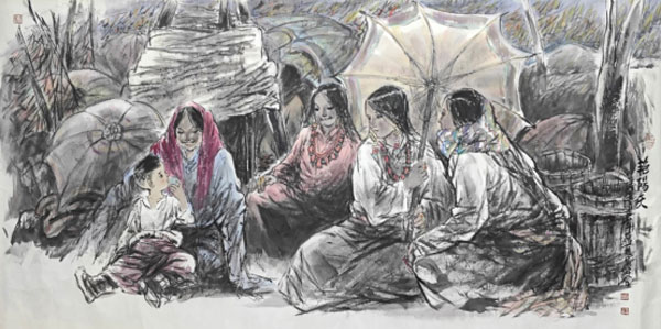 《艳阳天》97×180cm.jpg